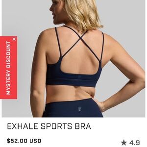 BORN PRIMITIVE OPEN BACK TEAL BRA SZ M